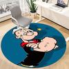 1pc Popeye Sailor Office Round Area Rug, Bedroom Living Room Home Decor, Room Deco,  Offic a1016063