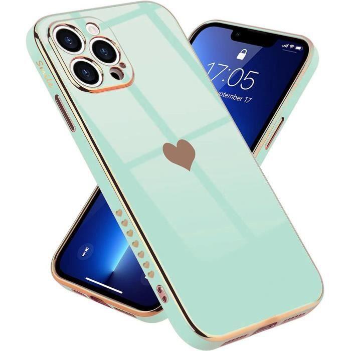 Coque de protection - Luxe - pour iPhone 13 Pro - Turquoise - Antichoc - Anti-rayures