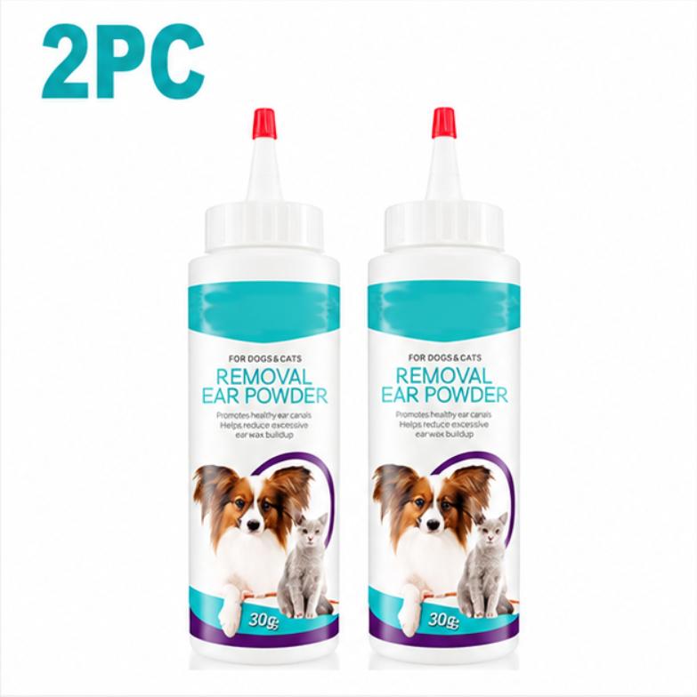 Poudre dépilatoire pour les oreilles des chiens et outil de nettoyage des oreilles Poudre de lavage des oreilles pour éliminer les poils des oreilles