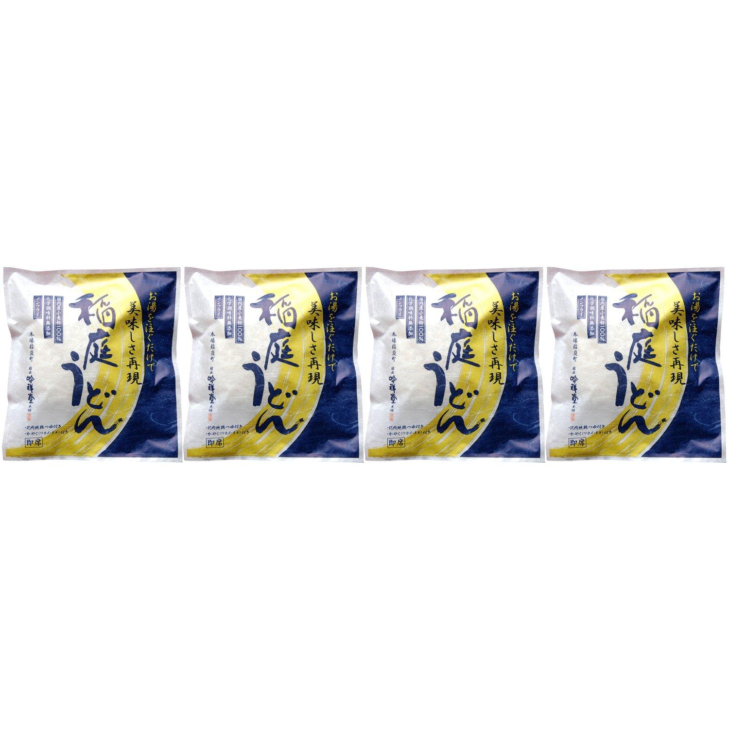 

Inaniwa Ginshodo Honpo Ginshodo Inaniwa Udon Instant Type with Hinai Jidori Chicken Soup (SI-4) 55g x 4 bags