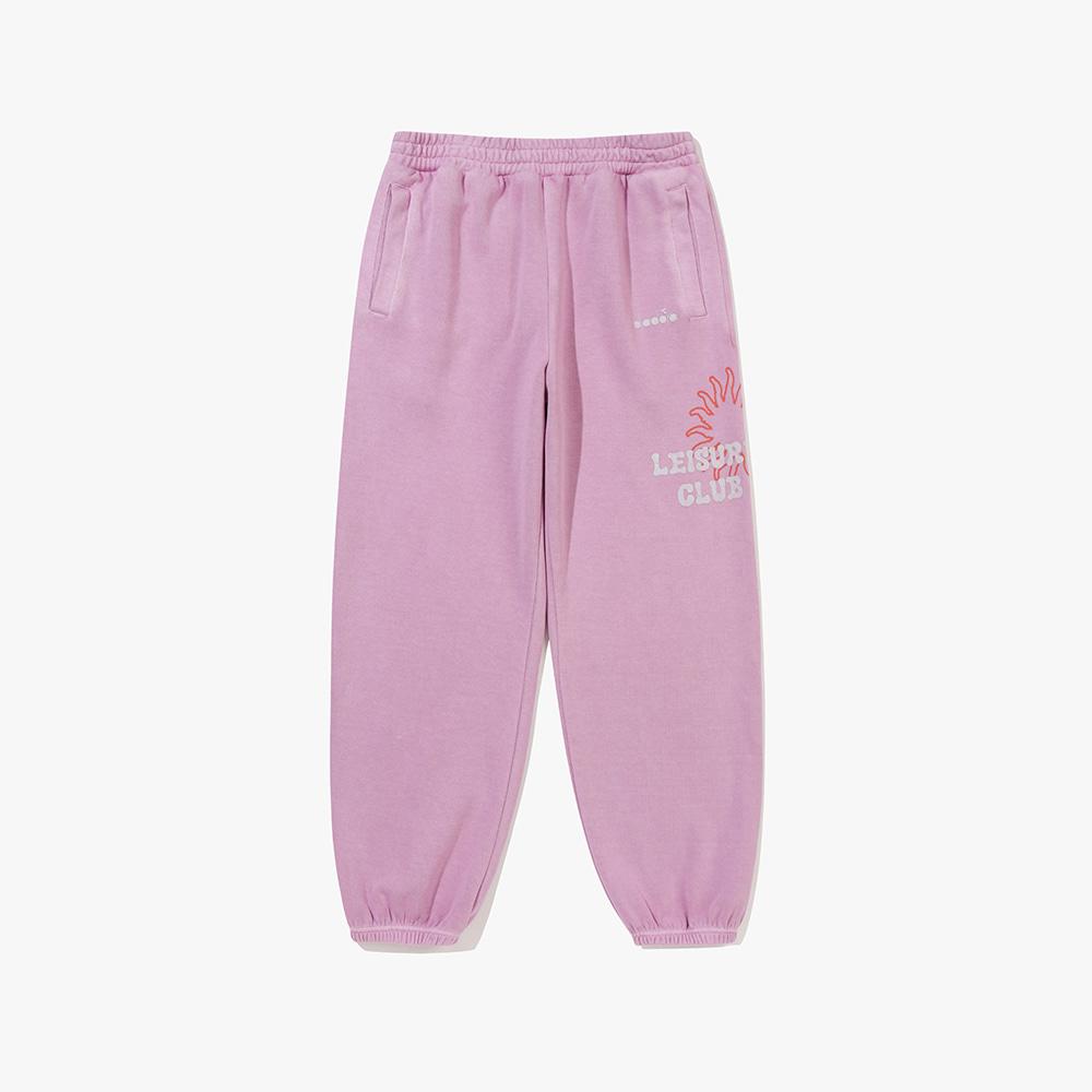 Diadora Heavyweight Washed Wide Sweatpants Violet