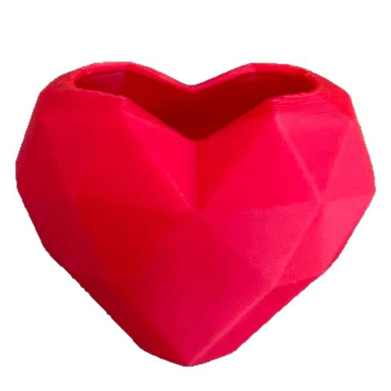 Fun Shaped Flower Pot Geometric Heart Shape Flowerpot, Decorative for Indoor Charming Plant Container Outdoor, Creative Love Planter Home Garden