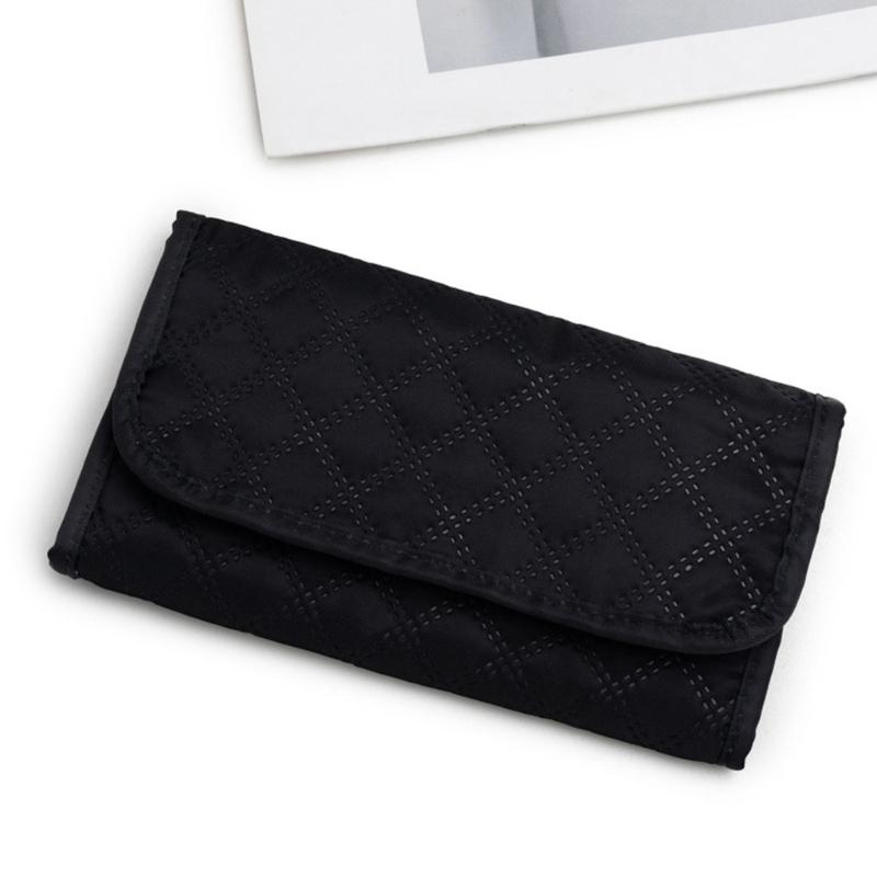 Polyester Jewelry Organizers Travel Pouches Storage Roll Suitable for Earrings Necklaces Bracelets Compact Design