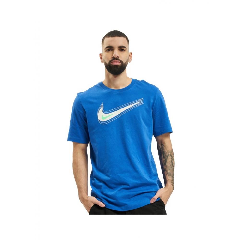 

ES Nike Мужская футболка с коротким рукавом Swoosh Logo Blue Db6470 480 S