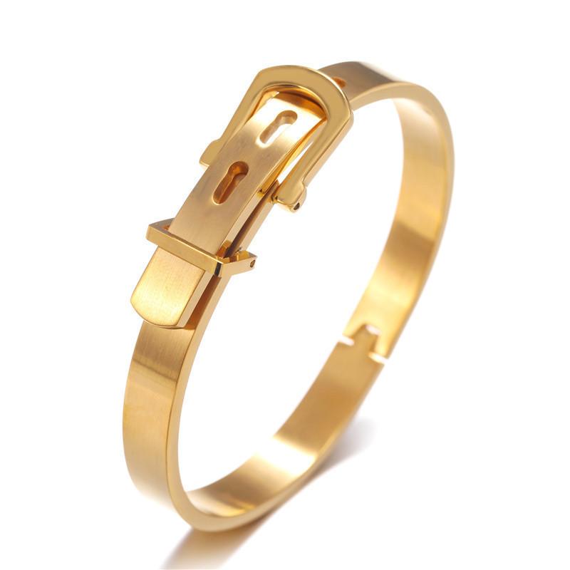 Geometric Stainless Steel Letter Bracelets For Men And Women Trendy Punk Accessories