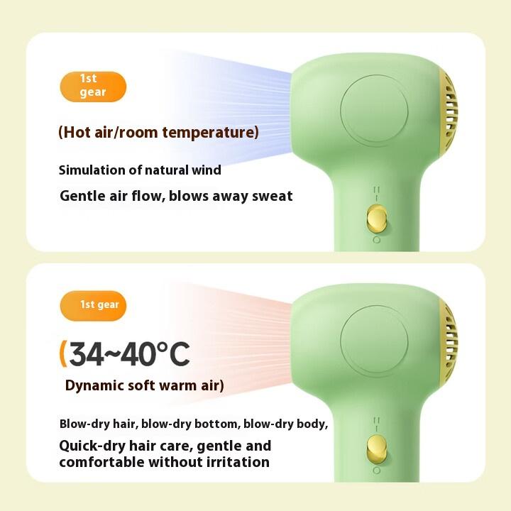 Baby Hair Dryer Wireless Seat Charger Maternal and Infant Hair Dryer Blowing Hair Low Radiation Constant Temperature Low Noise Hot Air Soft Portable