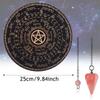 Moon Wooden Carven Board Wall Sign Pendulum Dowsing Divination Board Set Black Wooden Spirit Board