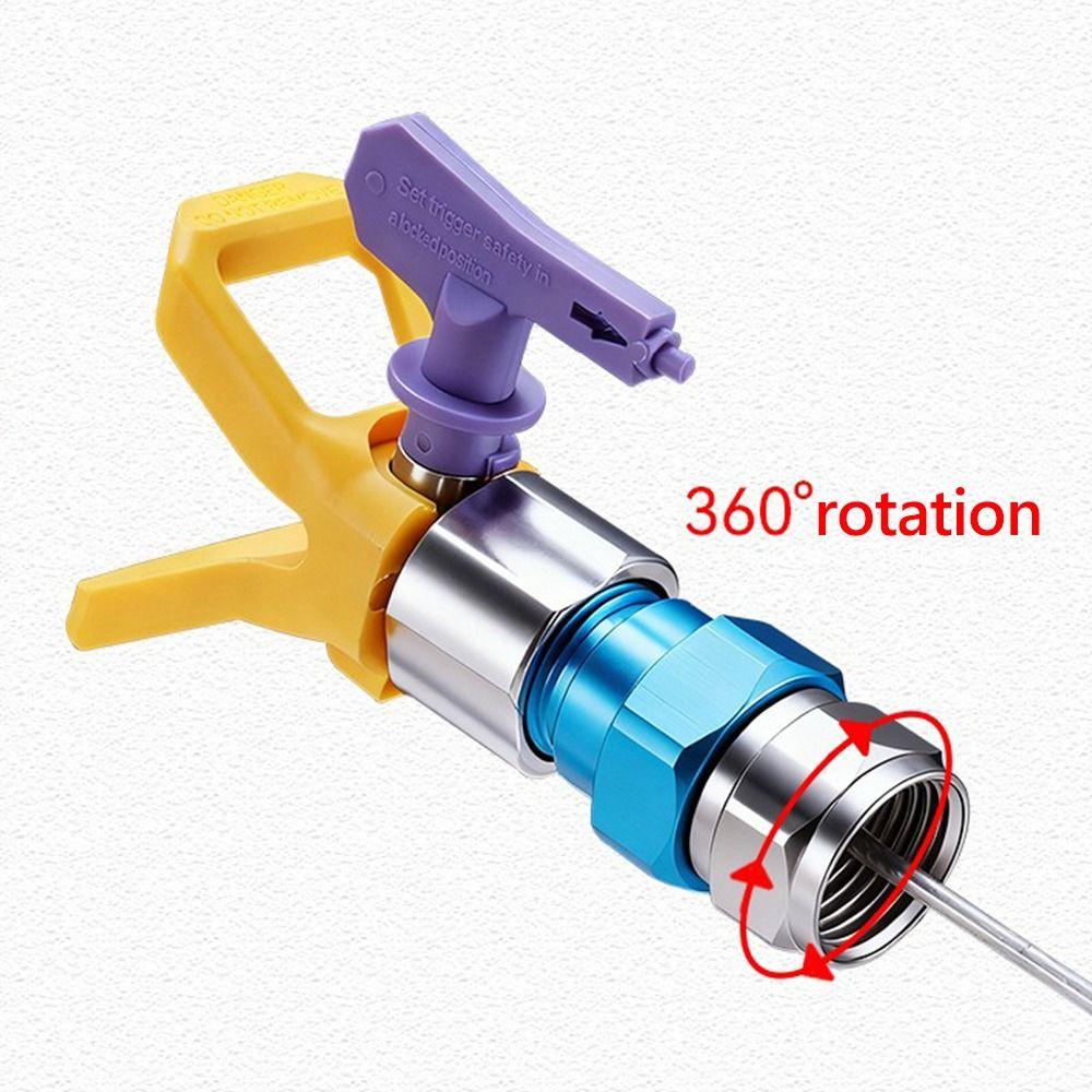 High Hardness Airless Sprayer Adapter Quick Connect 360° Rotatable Rotatable Sprayer Connector Leak-Proof Heavy Duty
