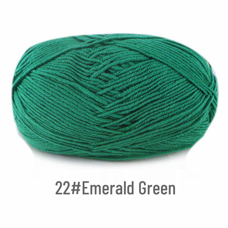 Suhe 4-Ply Combed Milk Cotton Yarn for Crochet & DIY Knitting Projects