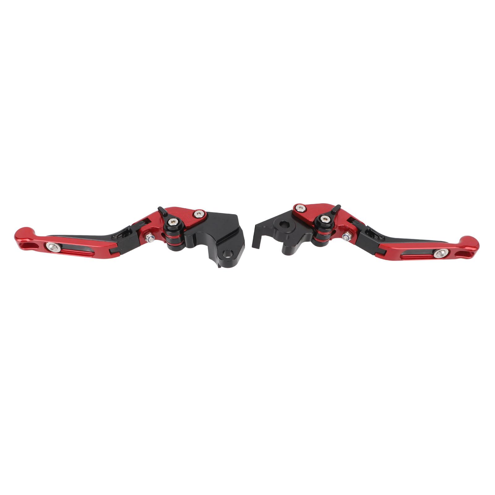 

1 Pair Motorcycle Folding Brake Lever CNC Aluminium Clutch Brake Handle Lever For YZF R125 2014‑2022 Red