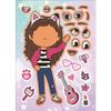 6/12Sheets Gabby'S Dollhouse Make A Face Puzzle Stickers Kids Make Your Own Diy Game Children Cartoon Jigsaw Education Toys Gift