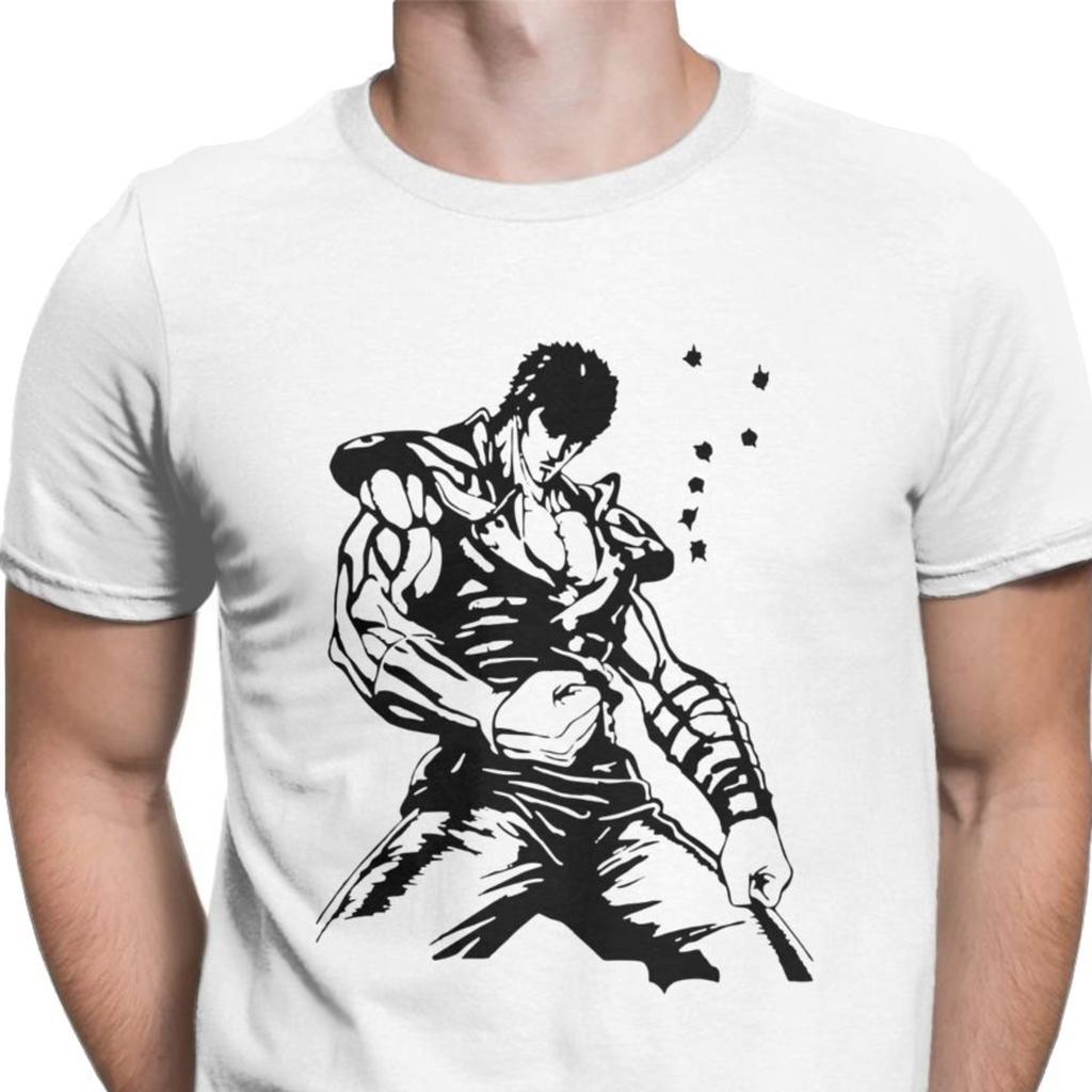 Kenshiro Hokuto No Ken T-Shirt Herren Fist of the North Star Mode Baumwoll-T-Shirts T-Shirts Camisas Hombre