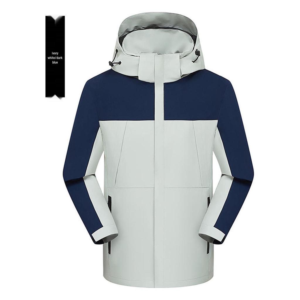 Unisex Windproof Hooded Windbreaker: Custom Printed Outdoor Jacket for Team Building, Class and School Uniforms