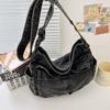 Women Denim Shoulder Bag Vintage Daily Tote Bag Large Casual Satchel Bag With Adjustable Strap Ladies Retro Crossbody Sling Bag