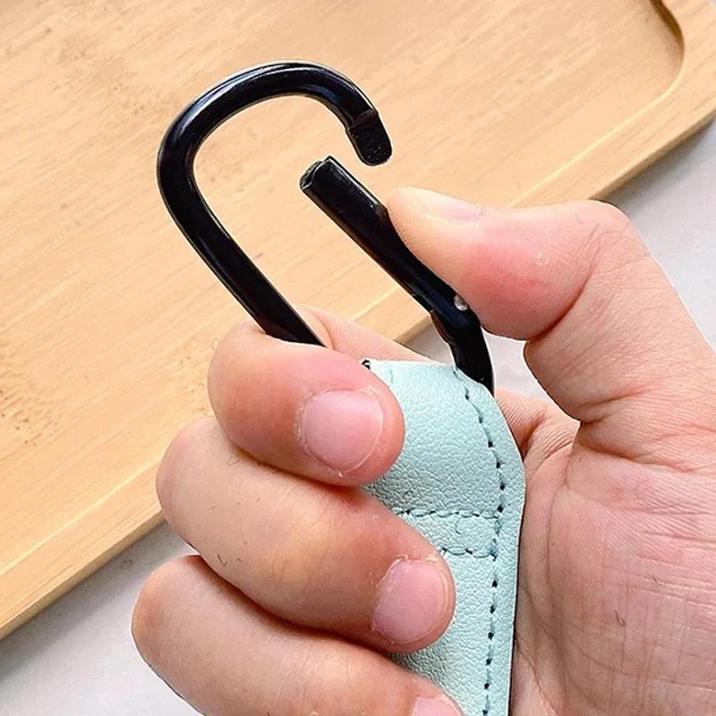 1pcs PU Leather Baby Bag Stroller Hook Pram Rotate 360 Degree Rotatable Cartoon Cart Organizer Pram Hook Stroller Accessories