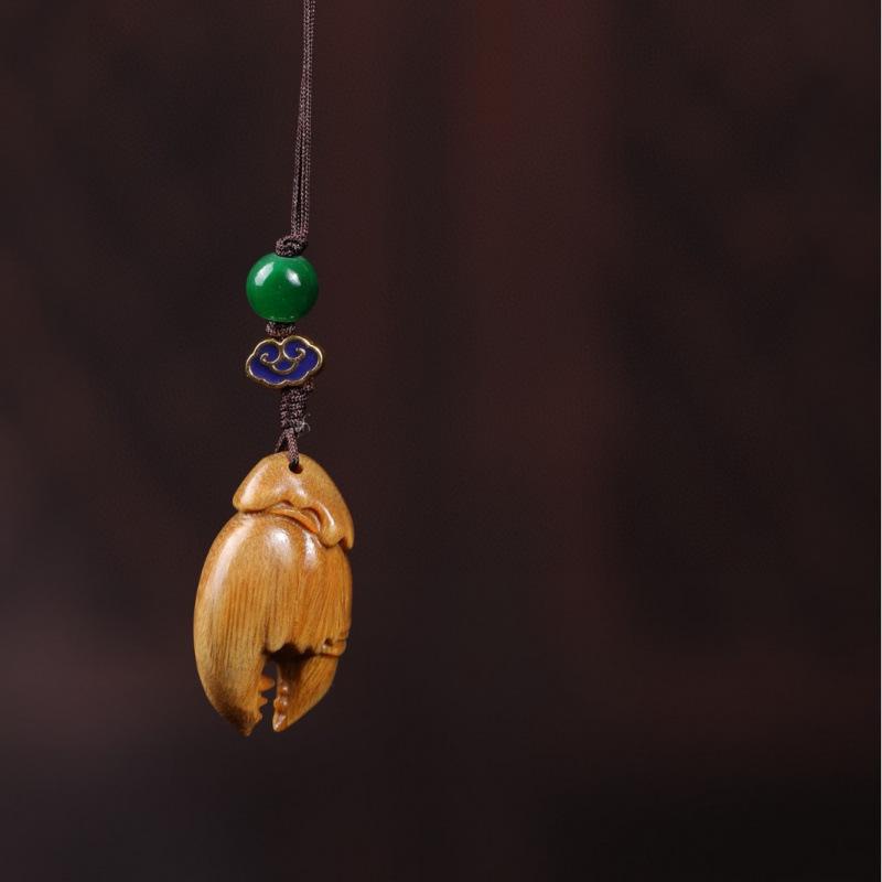 Twelve Zodiac Animal Charms Green Sandalwood Set: Rat, Ox, Tiger, Rabbit, Dragon, Snake, Horse, Sheep, Monkey, Rooster, Dog, Pig.