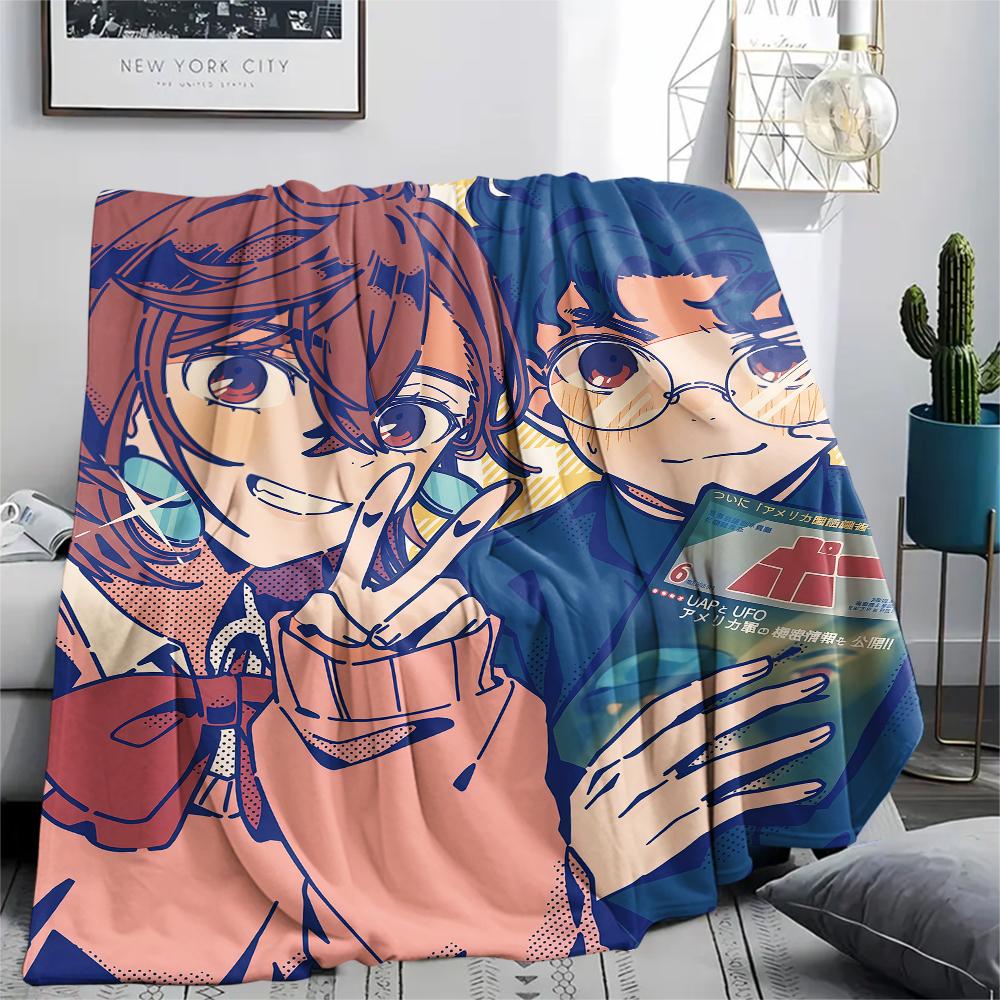 1PC DAN DA DAN Print Flannel Blanket, High quality All Seasons, Home Decor, Warmth and Comfort, Perfect for Christmas Gifts