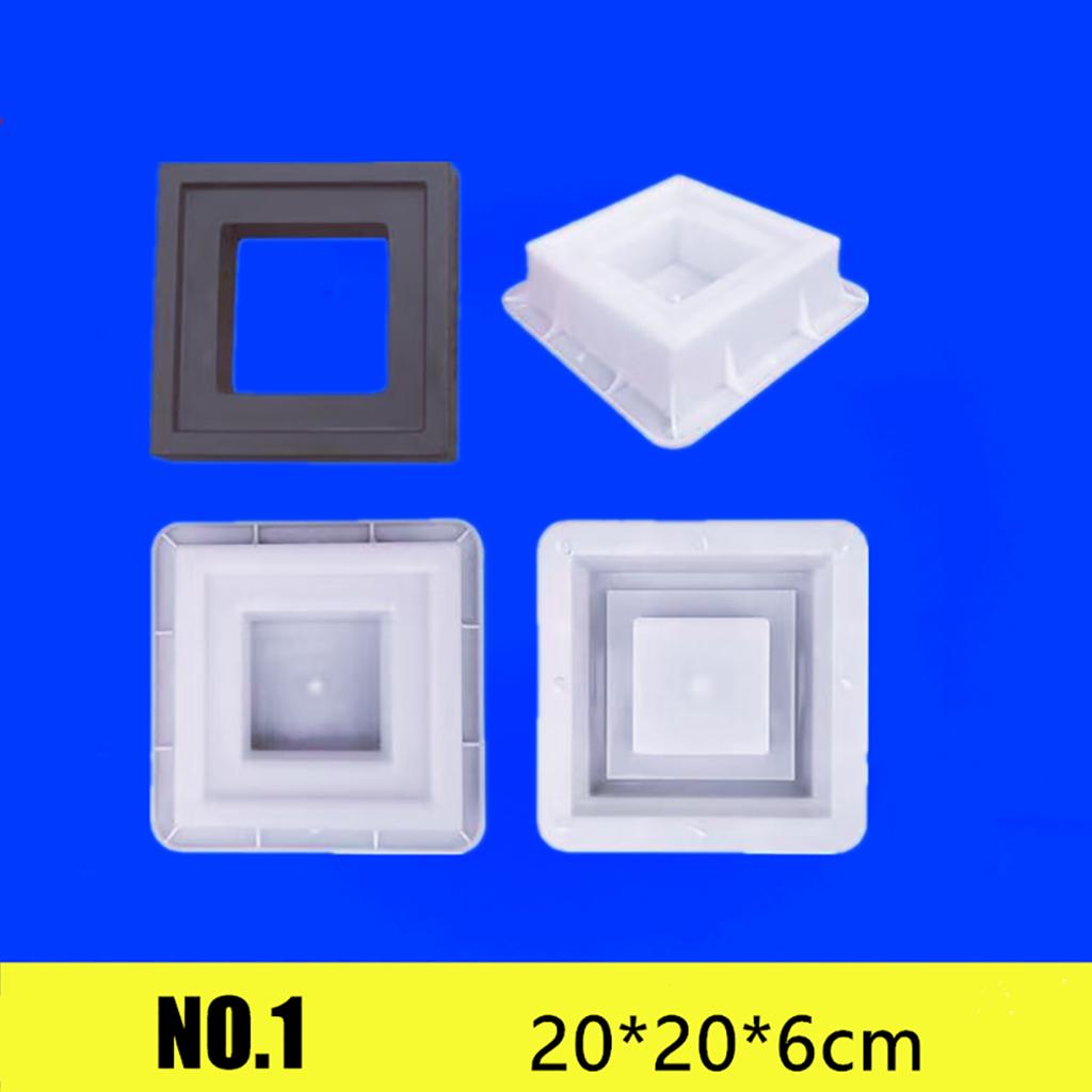 20*20*6cm Cement Mold Hollow Plastic Brick Mold Grid Background Wall Decoration Garden Window Flower Fence Wall Mold