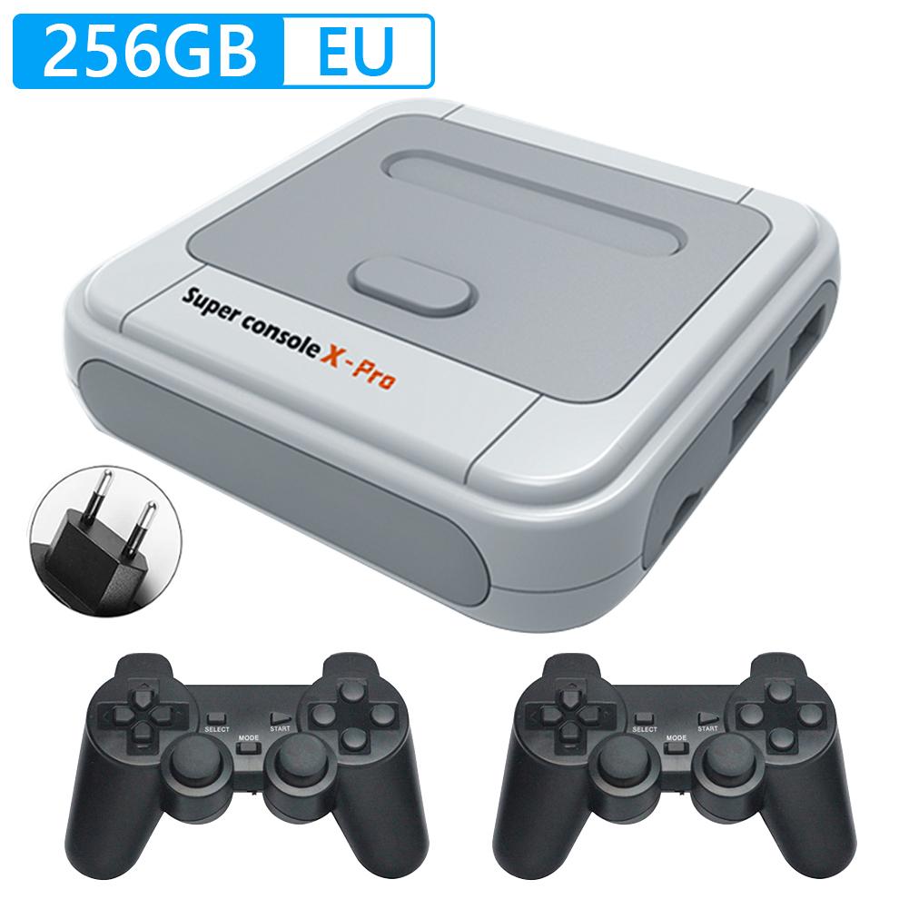 Super Console X Pro Game Box 65000+ Classic Games Game Console 70+Emulators Dual Wireless Controllers Up To 5 Players for 4K TV