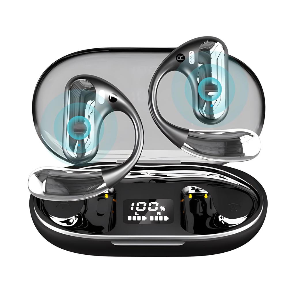 First True OWS Bluetooth Wireless Air Conduction Bone Conduction Binaural Noise Sound Leakage Touch LED True Wireless Sound Automatic No Pressure Even