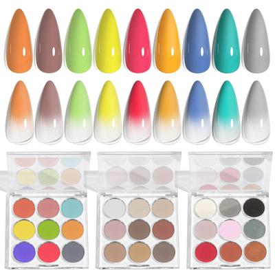 Nail Art Farbverlaufspuder Feststoff Magischer Spiegelpuder Kombination Dopamin Glitzer Explosiver Glitzer Aurora Puder Pat Puder Set
