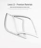 Compatible with 2021-2025 Lexus LS500h: Front Bumper Grille, Side Trim, and Fog Light Trim Modification Kit.