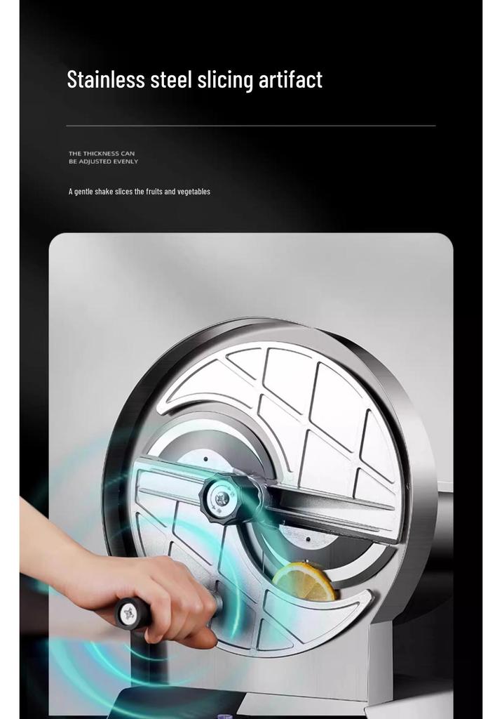 Manual & Automatic Multifunctional Slicer for Potatoes, Chips, Fruits & Lemons