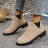 Fashion New Spring Women's Casual Fashionable versatile Round Toe shoes Retro minimalist Chunky Heel Ankle Boots Anti-slip shoes
