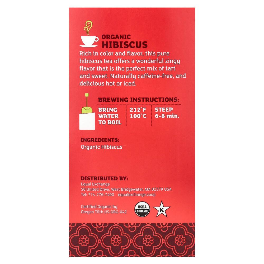 iHerb Equal Exchange Hibiscus Herbal Tea, Caffeine-Free, 20 Tea Bags, 40g (1.41 Oz)