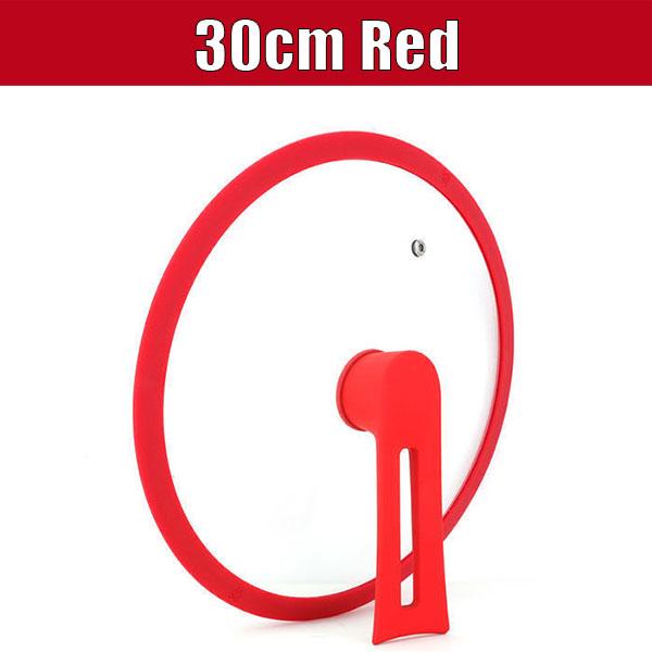 24-32cm Universal Pot Pan Covers Vertical Stand Pot Lids Silicone Replacement Pan Lid Glass Top Cover for Skillet Pot Frying Pan