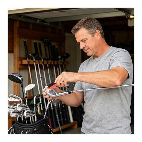 Golf brush tool - Compact size cleaning brush tool that can be used on both sides and can be used for multiple purposes, golf mobile cleaning, women,