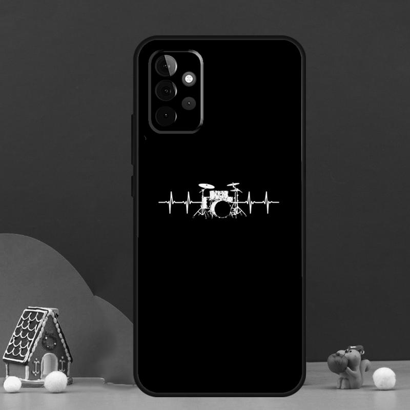 Musical Instrument Drum Case For Samsung Galaxy A36 A56 A06 A13 A53 A32 A12 A22 A52 A35 A17 A16 A55 A15 A54 A34 A14