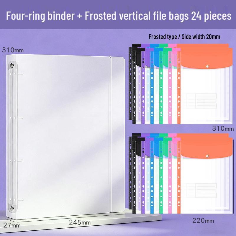 A4 Transparent Document Organizer - Leaf Folder, Office Storage, Test Paper Holder