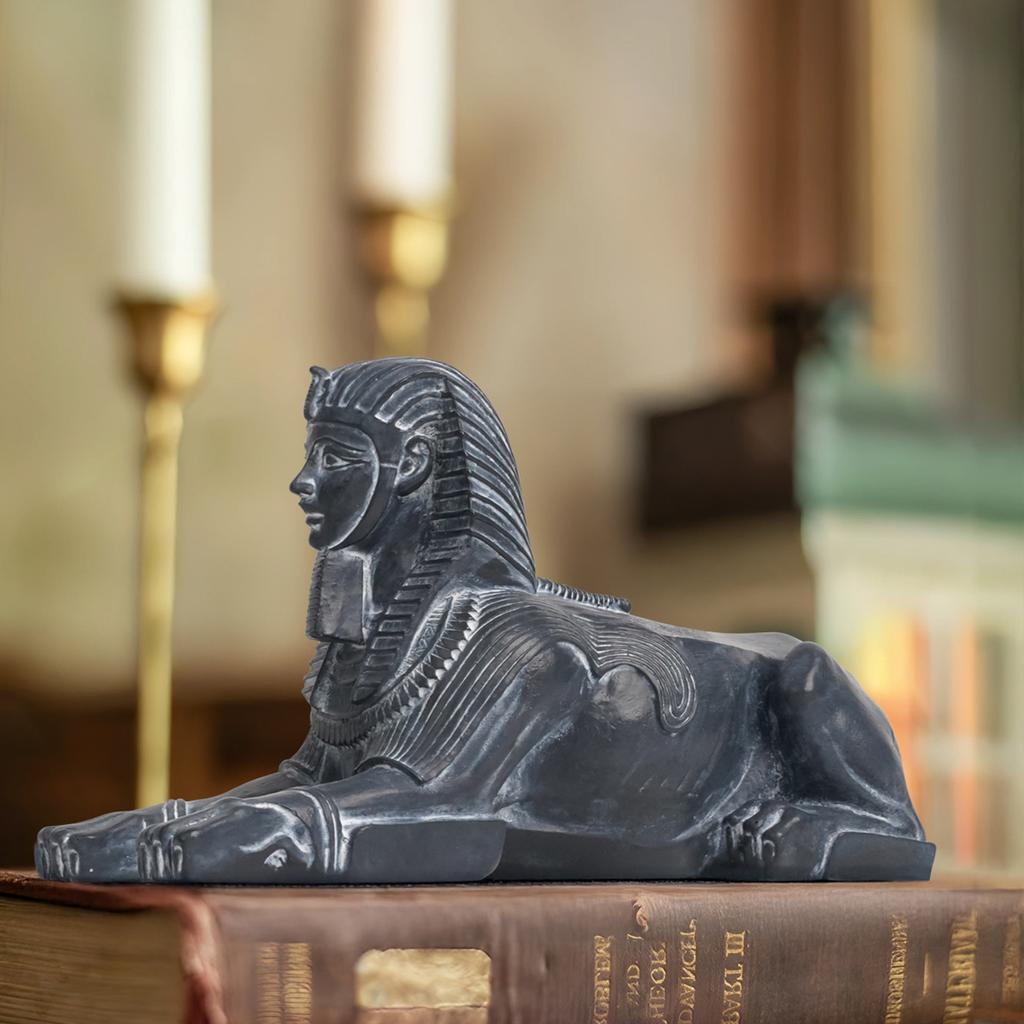 Egyptian Queen Sphinx Statue Indian Cultural Resin Desktop Decor Set Festive Atmosphere Home Decor Ideal Craft Gift