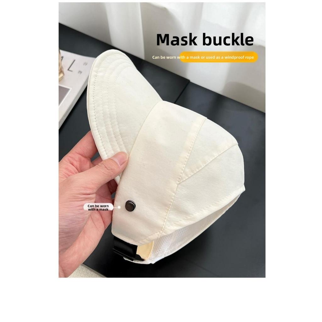 Sombrero de Sol Transpirable para Mujer con Ala Ancha, Visera Abierta para Coletas [3 Colores Disponibles]