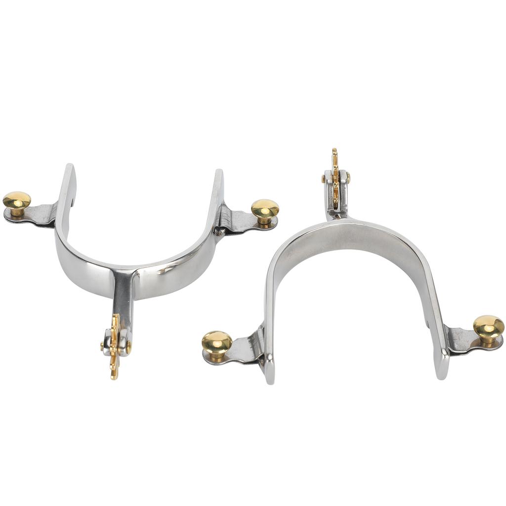 1Pair Stainless Steel West Style American Type Unisex Not Rust Spurs Accessories