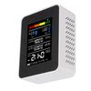5 in 1 Air Quality Tester CO2 TVOC HCHO Temperature Humidity Test Digital Display Air Detector White