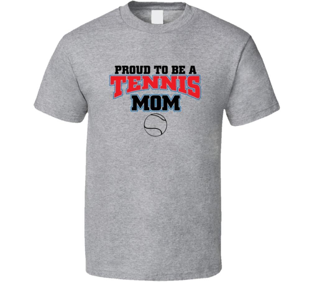 Proud To Be A Tennis Mom Ladies Fun Sports T-Shirt Novelty Glam Fashion TShirt XXL