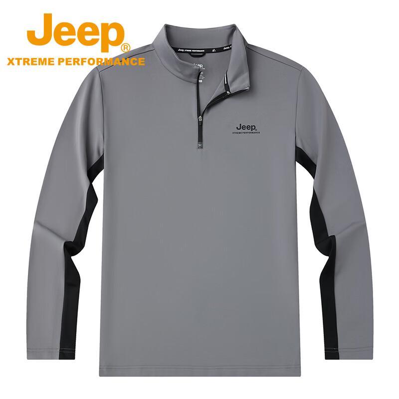 Jeep Men s Long Sleeve Quick-Dry Outdoor T-Shirt 3XL