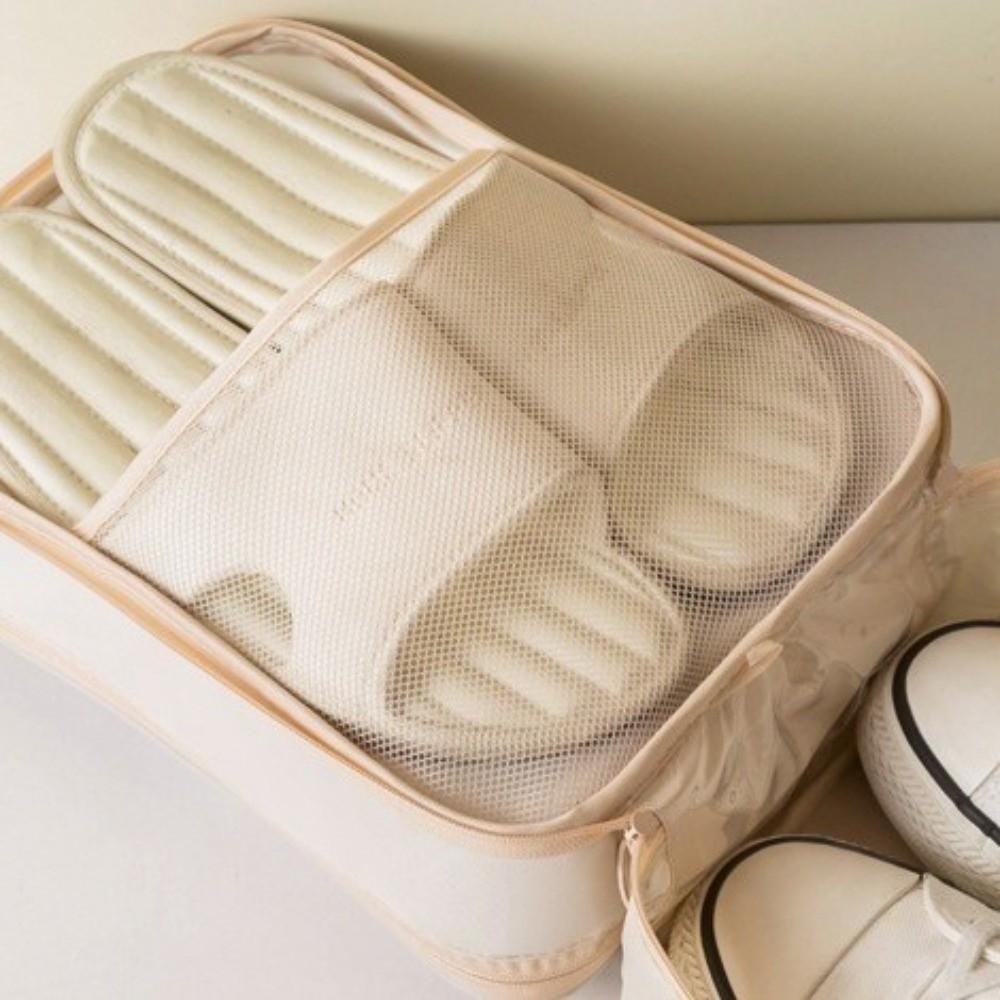 Double Layer Travel Shoe Bag Hanging Shoes Packaging Pouch Shoes Storage Bag  Closet Organizer