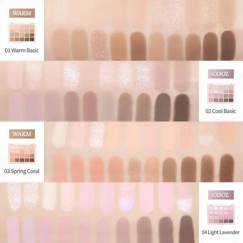 20- Warm Eyeshadow Palette – Romantic Smoky & Rose Tones, Matte & Glitter, High-Pigment, Smudge-Proof, Beauty Makeup