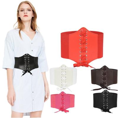 Summer Retro Fashion Tight Fitting Wide Waistband For Women, Elastic Waistband With European And American Court Belt