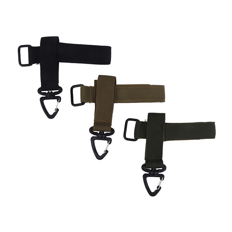Sangle de reliure portable en nylon multi-usages Crochet pour gants Gants de travail Clip de sécurité Corde d'escalade extérieure Boucle de suspension de camping
