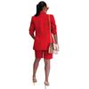 European & American Women's Spring/Summer Casual Suit: Jacket & Shorts Two-Piece Set