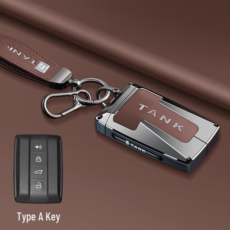 Tank 300/Wey Cyber 500 Key Case: Modified Shell Cover with Buckle - Full Car Key Protection
