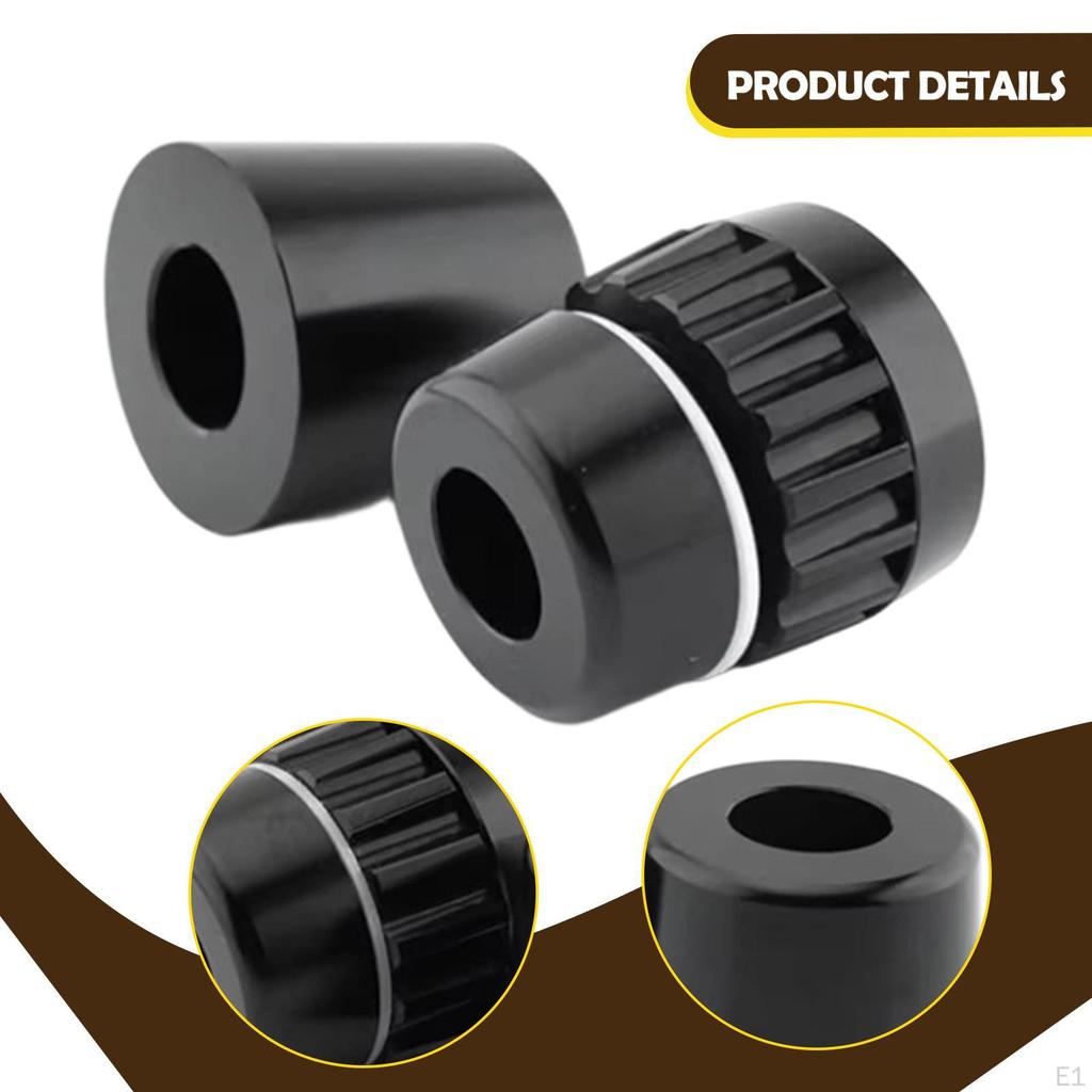 2x Motorcycle Throttle Lock Handlebar Grip End Plug Parts Replace Aluminum Alloy Sturdy Assist