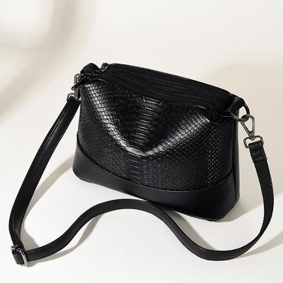 Modische Schultertaschen mit Krokodilmuster für Damen Umhängetasche Retro Messenger Bag Geldbörse Damenhandtasche PU-Lederbeutel