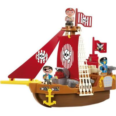 Piratskib - Byggespil - Fra 18 måneder - ABRICK