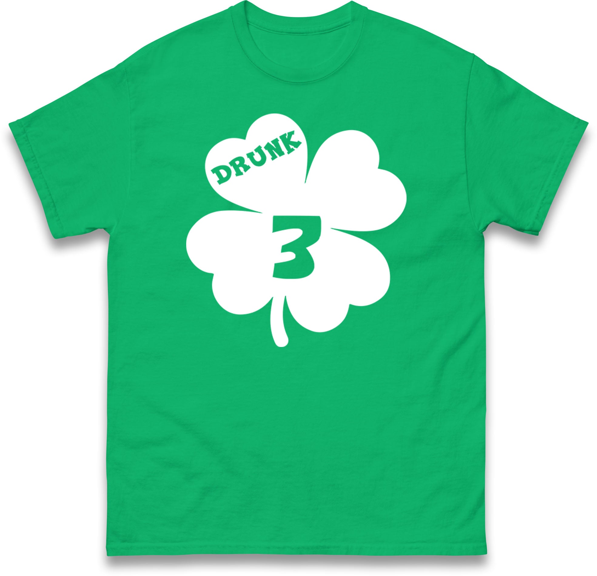 Drunk 3 St Patricks Day Mens T Shirt Womens Tops Tees Beer Drinking Top XL