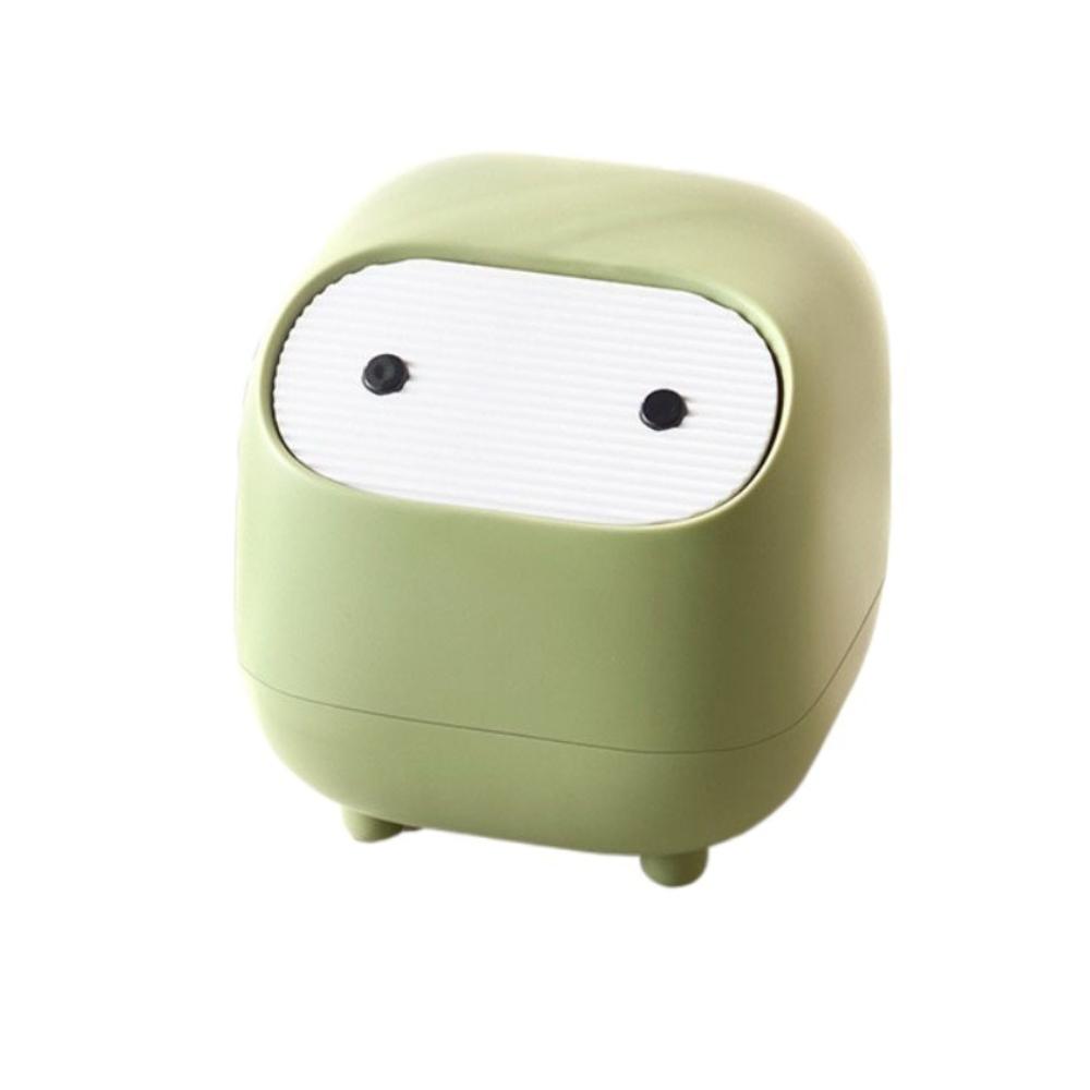 

Мини Маленькое Мусорное Ведро Нажимного Типа Контейнер для Мусора Симпатичная Настольная Мусорная Корзина Бытовая светло-зеленый